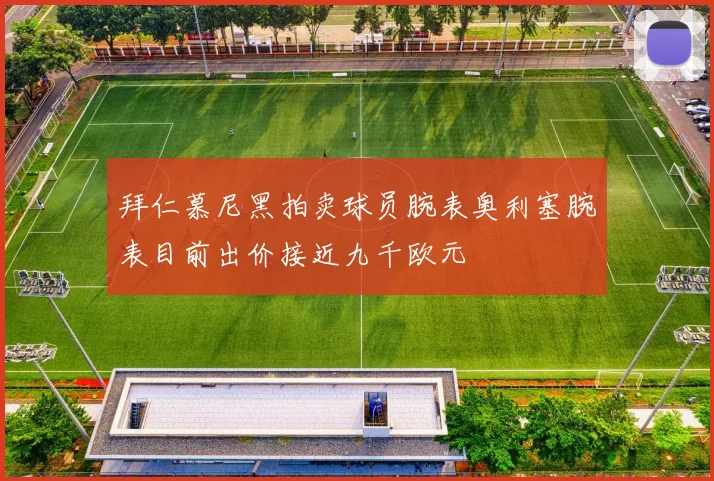 拜仁慕尼黑拍卖球员腕表奥利塞腕表目前出价接近九千欧元